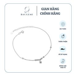 lắc chân bạc chuông tròn