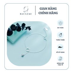 lắc chân bạc hình mèo