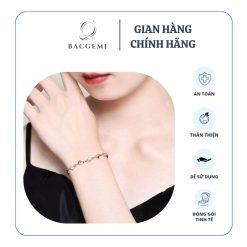 Lắc tay bạc đính đá sang trọng