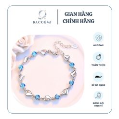 Lắc tay bạc đính đá sang trọng