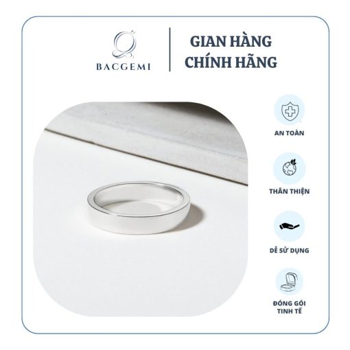 Nhẫn bạc unisex cho nam và nữ